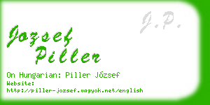 jozsef piller business card