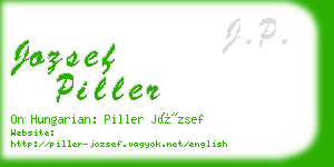 jozsef piller business card